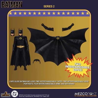 BATMAN 1989 SET 5 POINTS SERIES 2 ACTION FIGURES 3X MEZCO TOYS