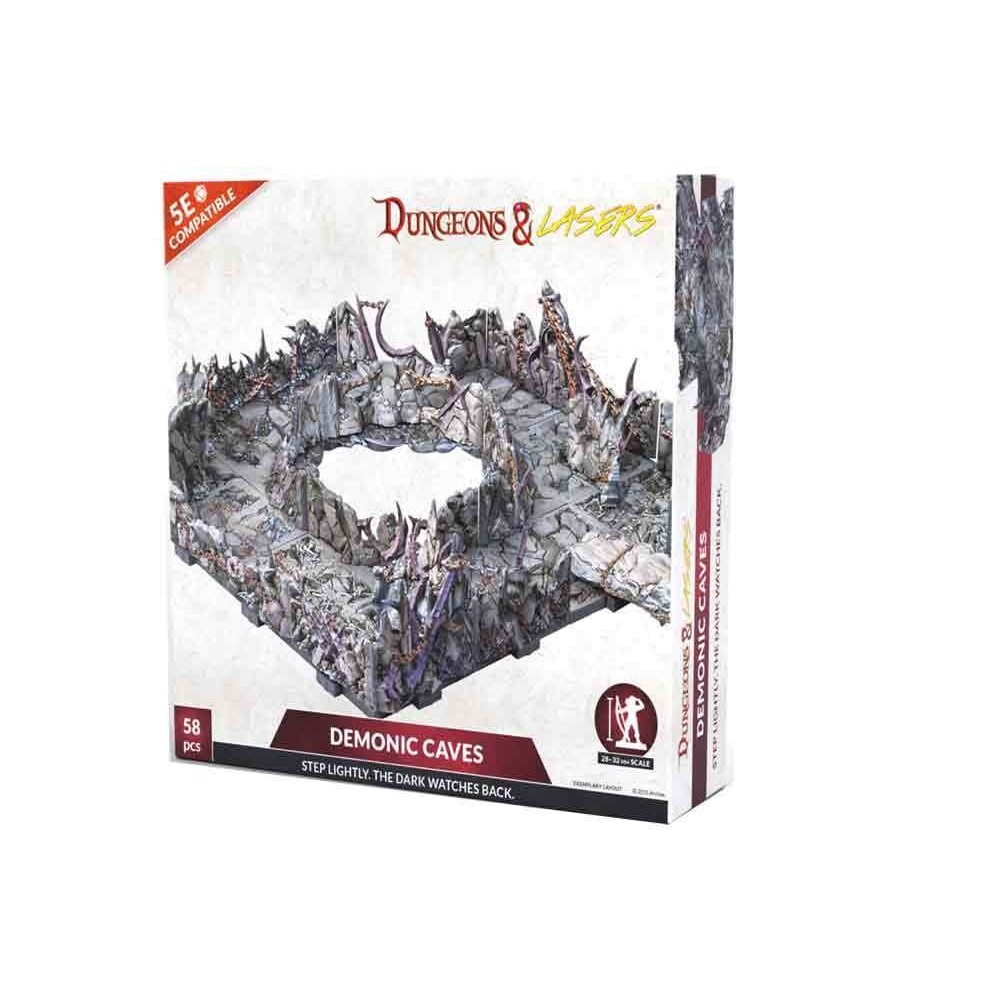 DUNGEONS AND LASERS DEMONIC CAVES UNPAINTED ARCHON STUDIO