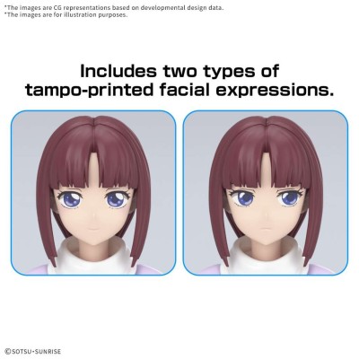 BANDAI FIGURE RISE TIFFA ADILL MODEL KIT PVC ACTION FIGURE