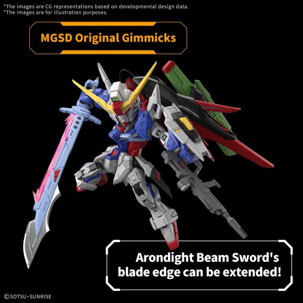 MGSD GUNDAM DESTINY MODEL KIT ACTION FIGURE BANDAI
