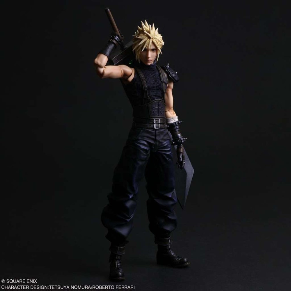 FINAL FANTASY 7 REBIRTH CLOUD STRIFE PLAY ARTS SHIN ACTION FIGURE SQUARE ENIX