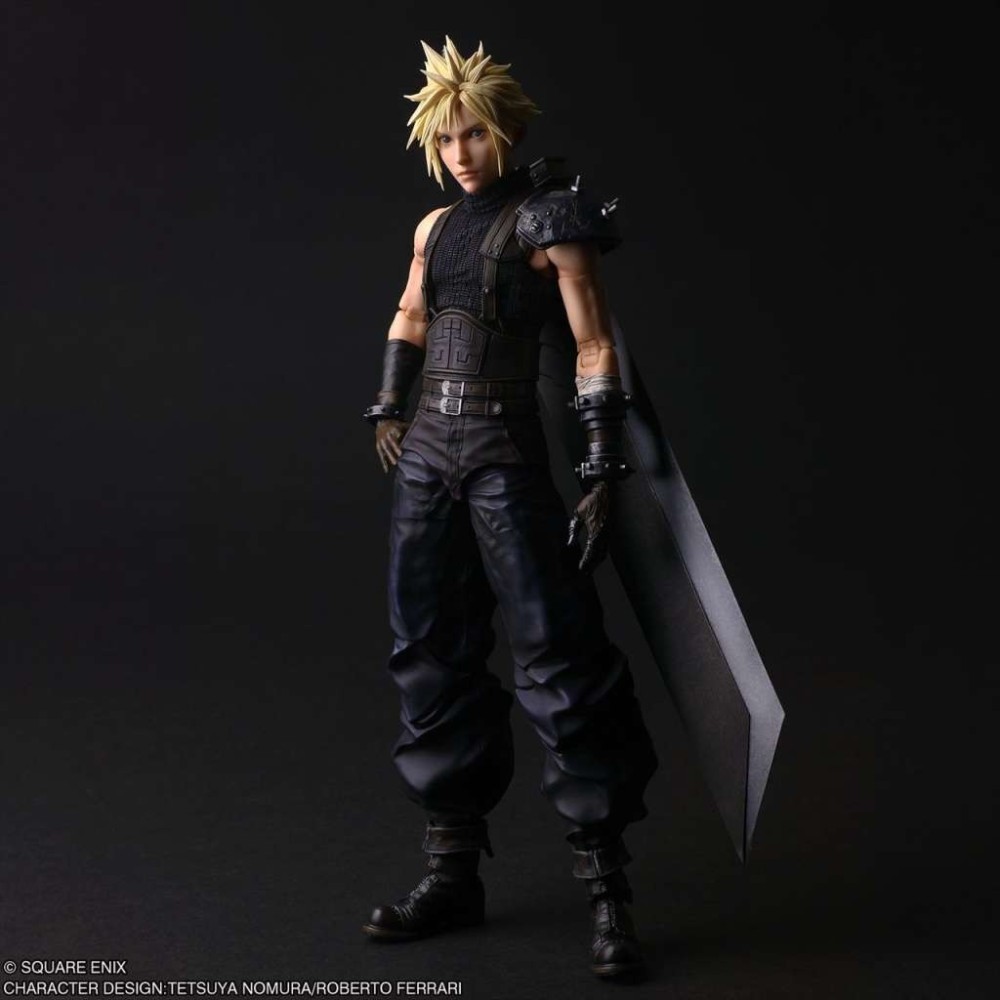 FINAL FANTASY 7 REBIRTH CLOUD STRIFE PLAY ARTS SHIN ACTION FIGURE SQUARE ENIX