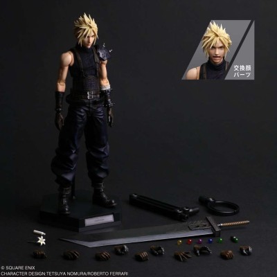 FINAL FANTASY 7 REBIRTH CLOUD STRIFE PLAY ARTS SHIN ACTION FIGURE SQUARE ENIX