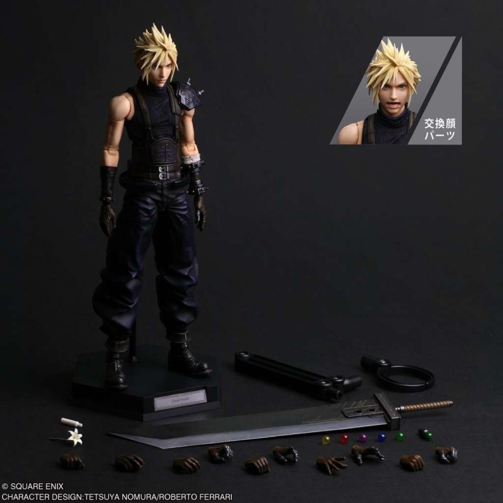 SQUARE ENIX FINAL FANTASY 7 REBIRTH CLOUD STRIFE P.A.S. ACTION FIGURE