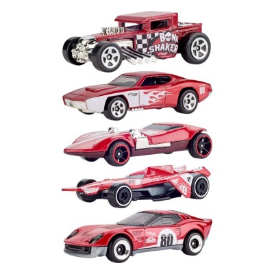HOT WHEELS 80TH ANNIVERSARY 5-PACK 1/64 DIECAST MODELS MATTEL