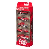 MATTEL HOT WHEELS 80TH ANNIVERSARY 5-PACK 1/64 DIECAST MODELS