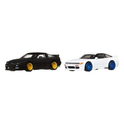 HOT WHEELS PREMIUM CAR CULTURE 2-PACK NISSAN 180SX TYPE X AND NISSAN SILEIGHTY 1/64 DIECAST MODELS MATTEL