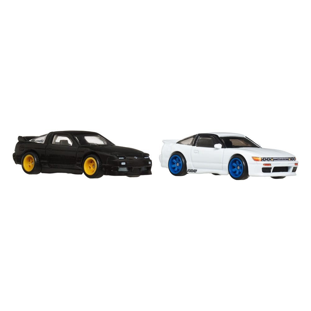 HOT WHEELS PREMIUM CAR CULTURE 2-PACK NISSAN 180SX TYPE X AND NISSAN SILEIGHTY 1/64 DIECAST MODELS MATTEL