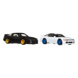 HOT WHEELS PREMIUM CAR CULTURE 2-PACK NISSAN 180SX TYPE X AND NISSAN SILEIGHTY 1/64 DIECAST MODELS MATTEL