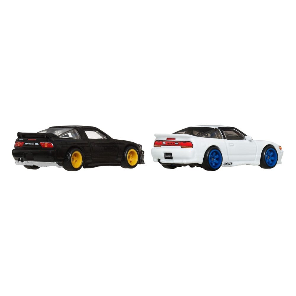 HOT WHEELS PREMIUM CAR CULTURE 2-PACK NISSAN 180SX TYPE X AND NISSAN SILEIGHTY 1/64 DIECAST MODELS MATTEL