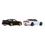 HOT WHEELS PREMIUM CAR CULTURE 2-PACK NISSAN 180SX TYPE X AND NISSAN SILEIGHTY 1/64 DIECAST MODELS MATTEL