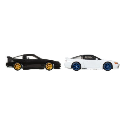 HOT WHEELS PREMIUM CAR CULTURE 2-PACK NISSAN 180SX TYPE X AND NISSAN SILEIGHTY 1/64 DIECAST MODELS MATTEL