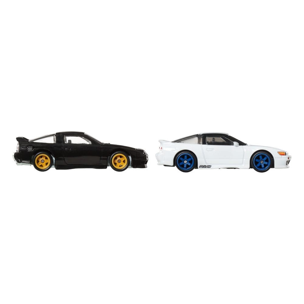 HOT WHEELS PREMIUM CAR CULTURE 2-PACK NISSAN 180SX TYPE X AND NISSAN SILEIGHTY 1/64 DIECAST MODELS MATTEL