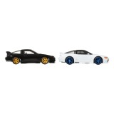 HOT WHEELS PREMIUM CAR CULTURE 2-PACK NISSAN 180SX TYPE X AND NISSAN SILEIGHTY 1/64 DIECAST MODELS MATTEL