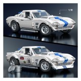 HOT WHEELS MATTEL BRICK SHOP CORVETTE GRAND SPORT 1/16 BUILDING SET MODEL MATTEL