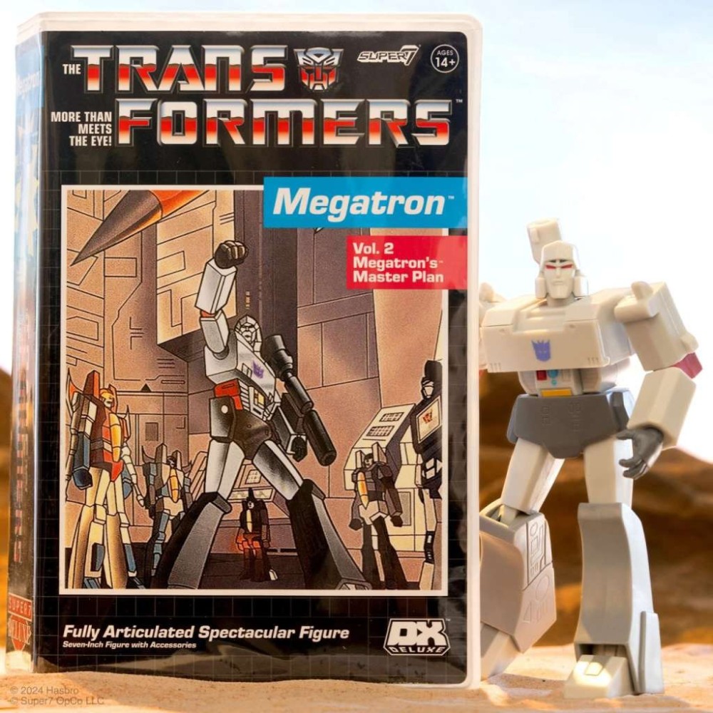 TRANSFORMERS DELUXE MEGATRON VHS ACTION FIGURE SUPER7