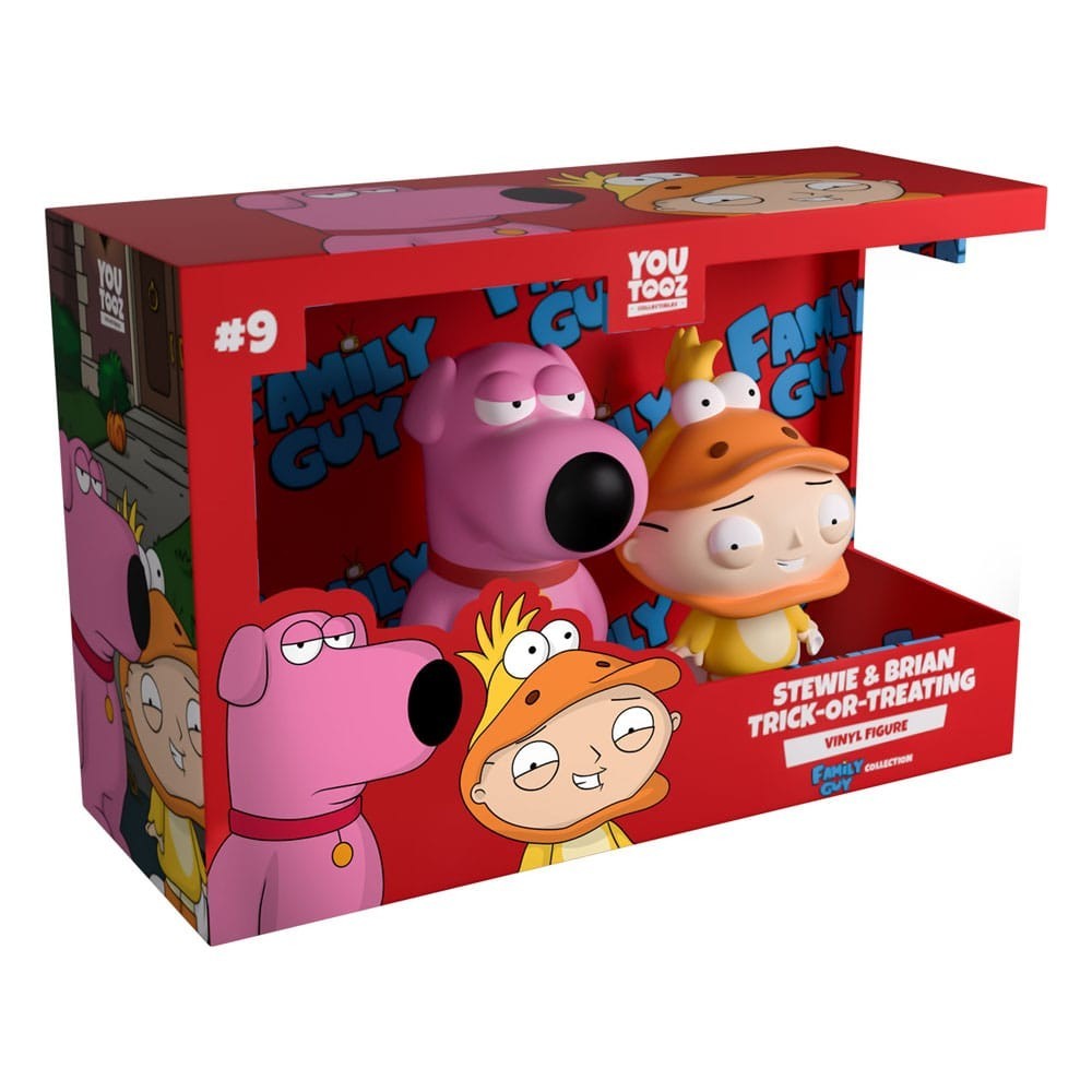 YOUTOOZ FAMILY GUY STEWIE AND BRIAN TRICK OR TREATING VINYL FIGURES