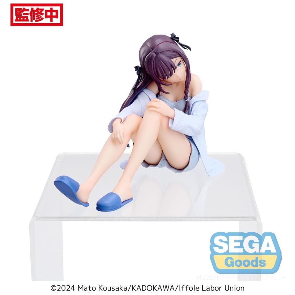SEGA GOODS I MAY BE A GUILD RECEPTIONIST BUT I'LL SOLO ANY BOSS TO CLOCK OUT ON TIME PM PERCHING ALINA CLOVER STATUE