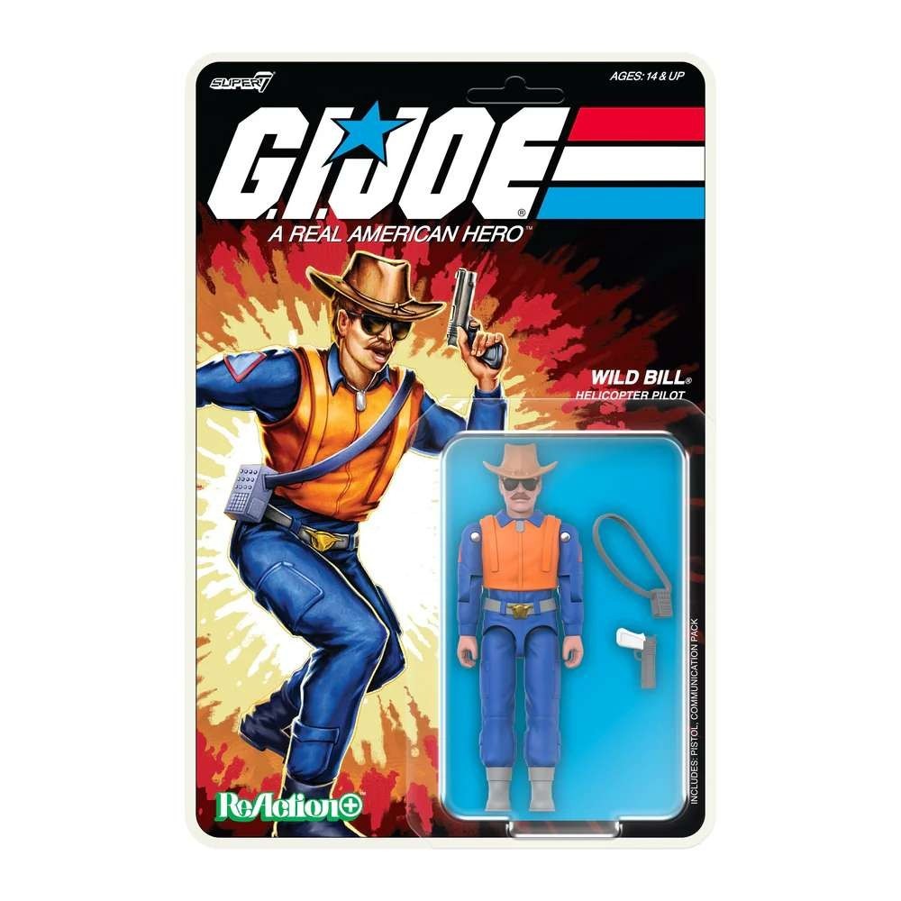 SUPER7 G.I. JOE REACTION+ WILD BILL PVC ACTION FIGURE