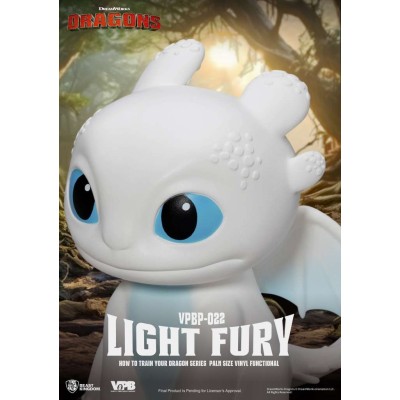 BEAST KINGDOM HOW TO TRAIN YOUR DRAGON LIGHT FURY PALM SIZE VYNIL BANK