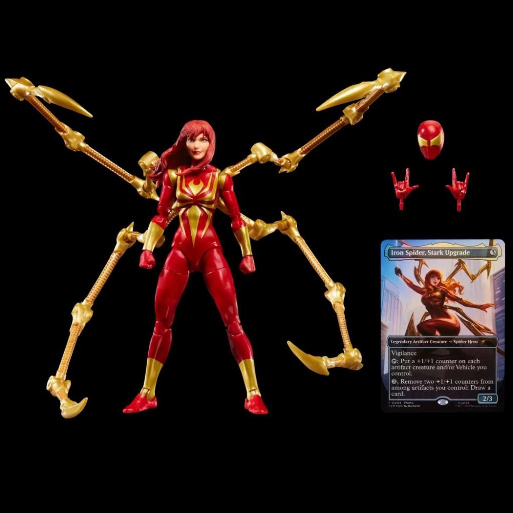 MARVEL LEGENDS X MAGIC THE GATHERING MARY JANE WATSON IRON SPIDER ACTION FIGURE HASBRO