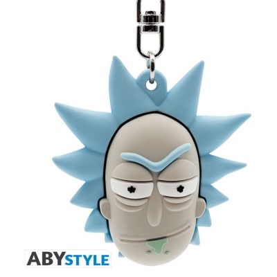 ABYSTYLE RICK AND MORTY RICK SANCHEZ HEAD 3D KEYCHAIN
