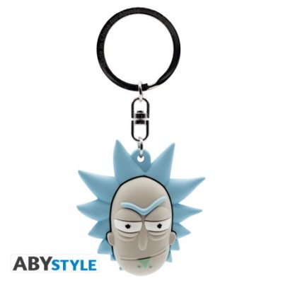 RICK AND MORTY RICK SANCHEZ HEAD 3D PORTACHIAVI ABYSTYLE