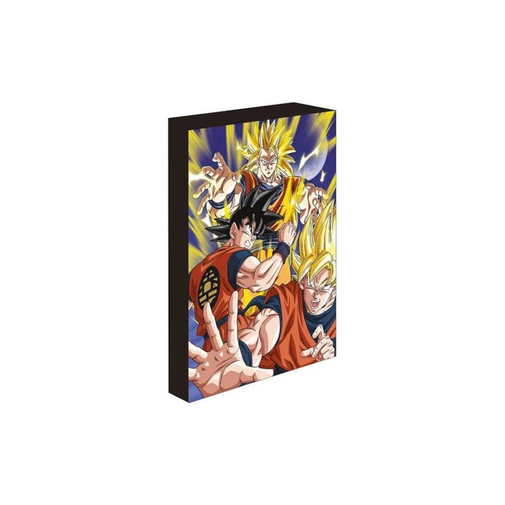 DRAGON BALL Z GOKU SUPER SAIYAN QUADRO RETROILLUMINATO 30X40CM PYRAMID INTERNATIONAL