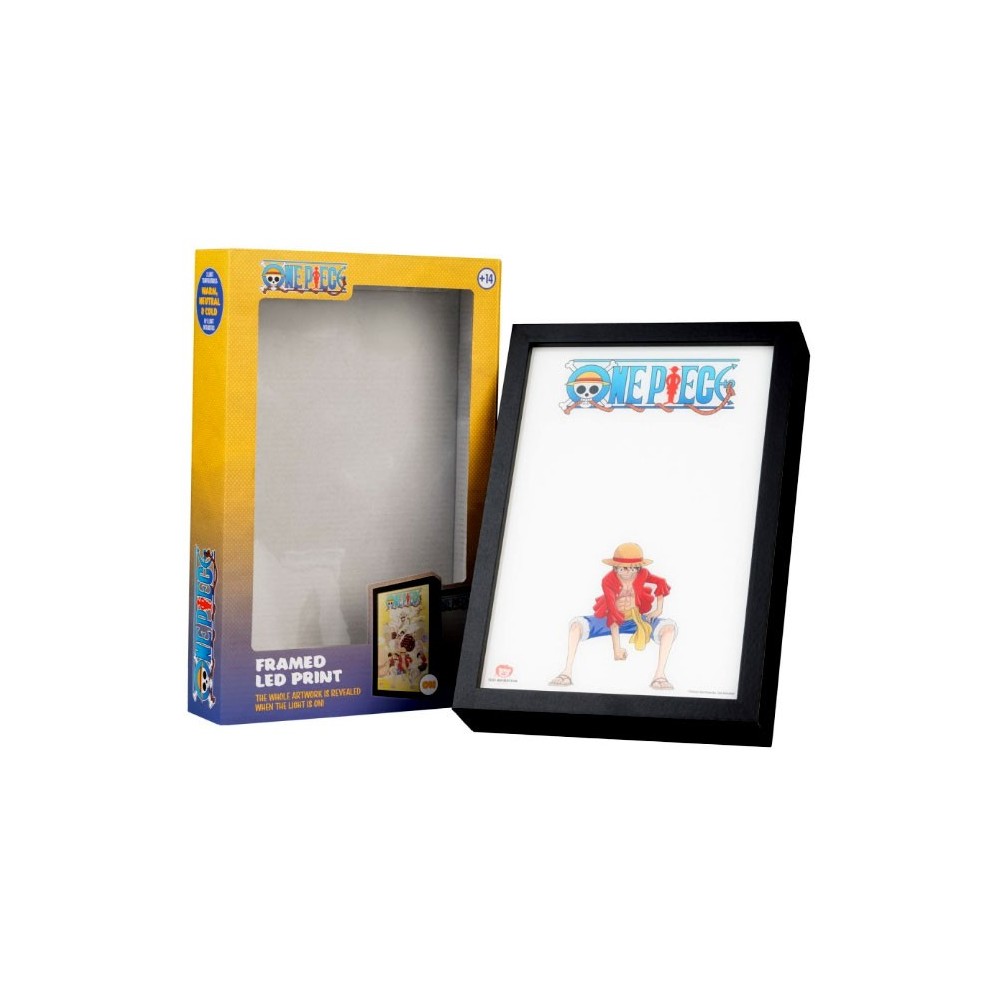 ONE PIECE MONKEY D. LUFFY QUADRO RETROILLUMINATO 20X30CM GRUPO ERIK