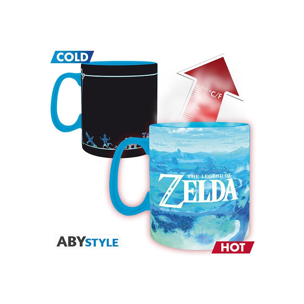 THE LEGEND OF ZELDA BREATH OF THE WILD TAZZA CAMBIACOLORE 460ML ABYSTYLE