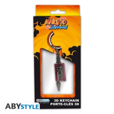 ABYSTYLE NARUTO SHIPPUDEN KUNAI AND EXPLOSIVE TAG KEYRING METAL KEYCHAIN