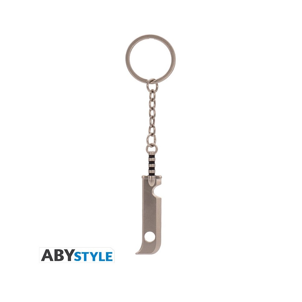 ABYSTYLE NARUTO SHIPPUDEN ZABUSA'S SWORD KEYRING METAL KEYCHAIN