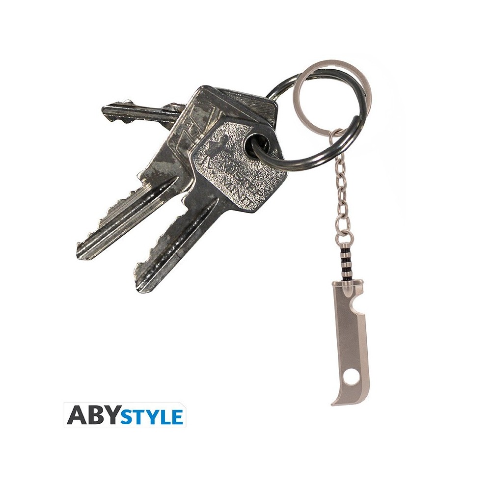 ABYSTYLE NARUTO SHIPPUDEN ZABUSA'S SWORD KEYRING METAL KEYCHAIN