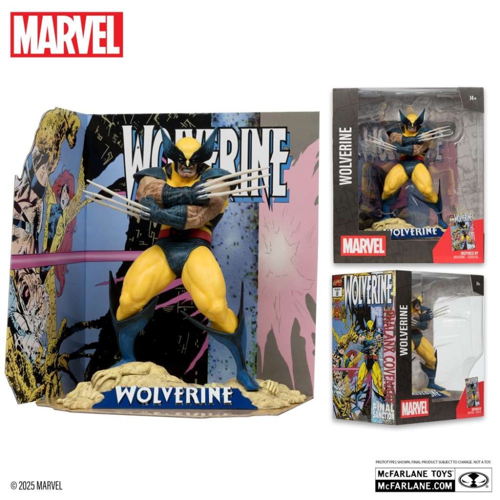 MC FARLANE MARVEL COLLECTION PVC STATUE WOLVERINE (WOLVERINE 85) 1/10 FIGURE