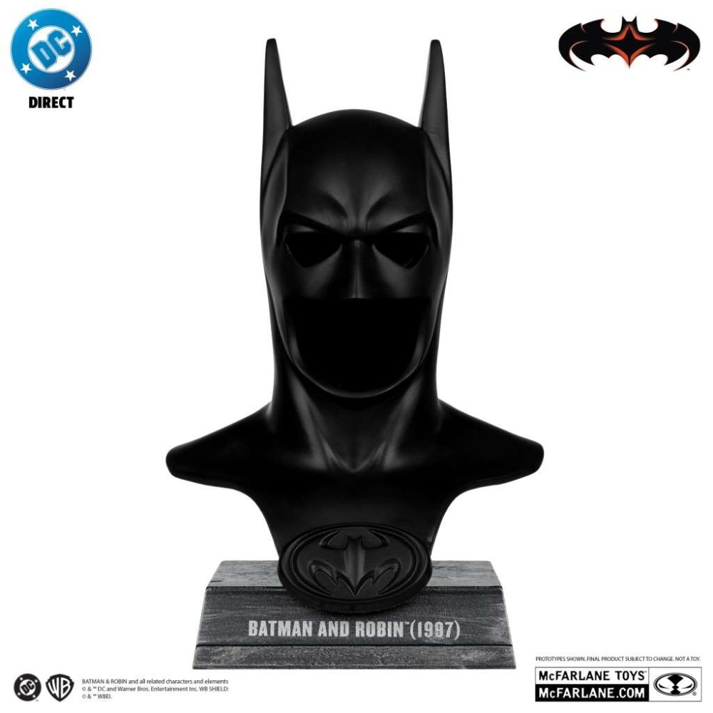 MC FARLANE DC DIRECT BATMAN AND ROBIN COWL REPLICA BUST 1/3 FIGURE STATUE