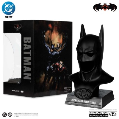 MC FARLANE DC DIRECT BATMAN AND ROBIN COWL REPLICA BUST 1/3 FIGURE STATUE