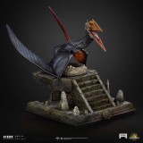 JURASSIC WORLD REBIRTH QUETZALCOATLUS ICONS STATUA IN RESINA FIGURE IRON STUDIOS