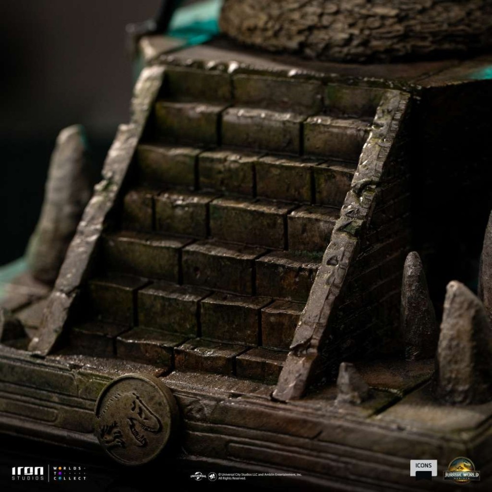 JURASSIC WORLD REBIRTH QUETZALCOATLUS ICONS STATUA IN RESINA FIGURE IRON STUDIOS