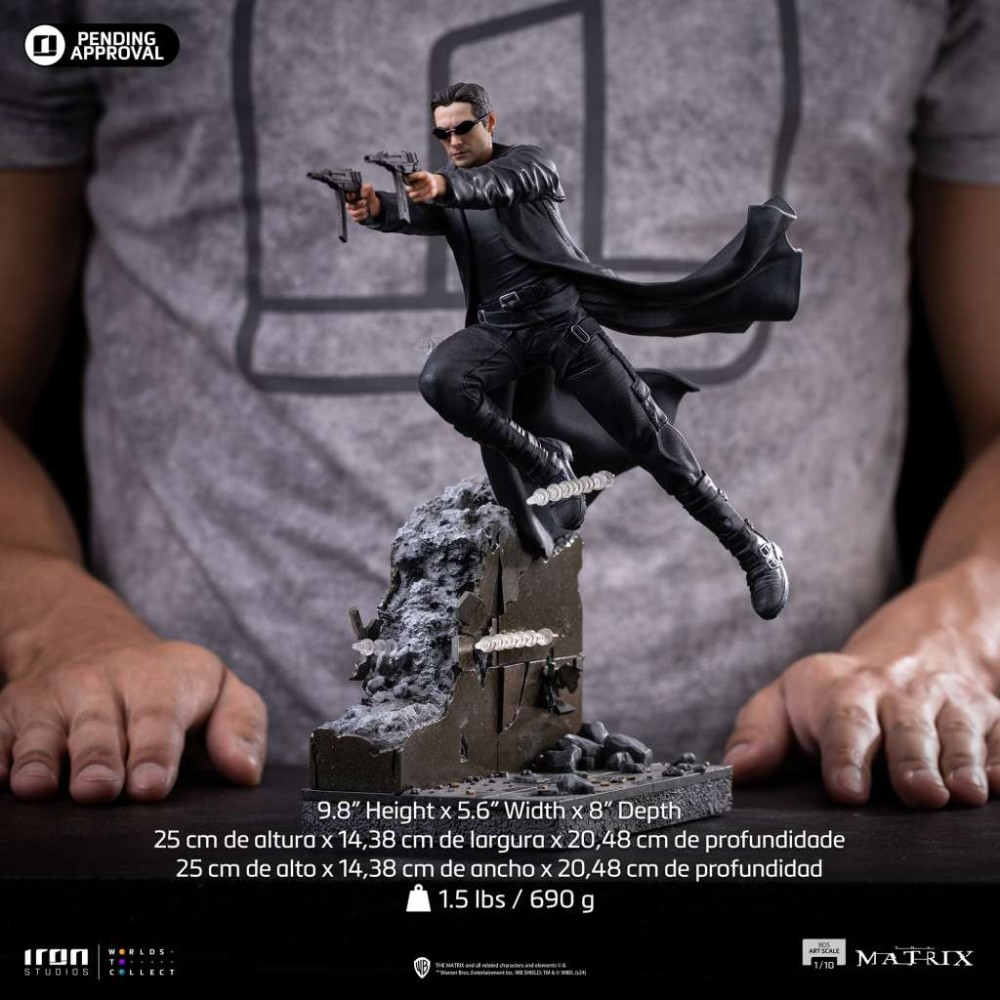 THE MATRIX NEO BDS ART SCALE 1/10 STATUA FIGURE IRON STUDIOS