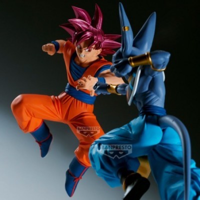BANPRESTO DRAGON BALL SUPER MATCH MAKERS SUPER SAIYAN GOD GOKU (VS BEERUS) STATUE