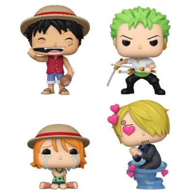 FUNKO FUNKO POP! ONE PIECE 4-PACK BOBBLE HEAD FIGURES