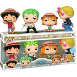 FUNKO POP! ONE PIECE 4-PACK BOBBLE HEAD FIGURE FUNKO