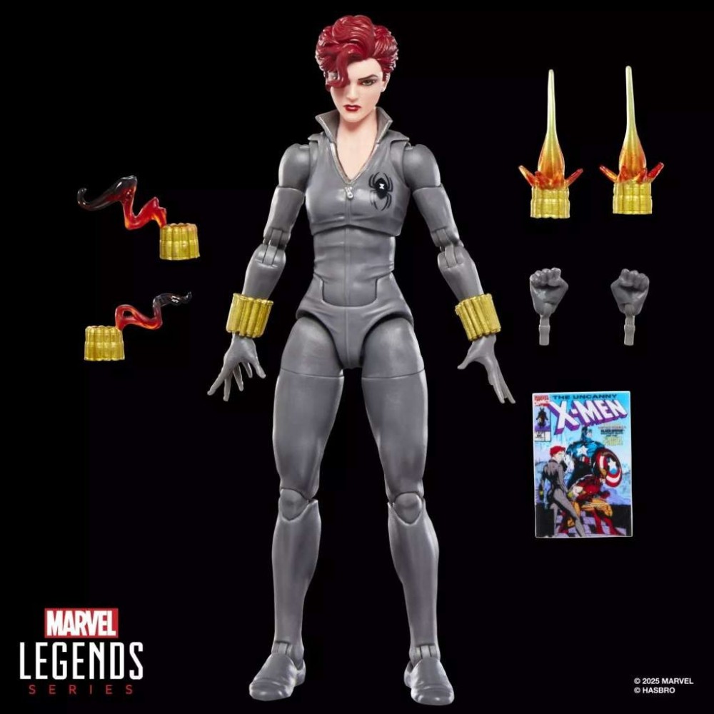 HASBRO MARVEL LEGENDS MINI COMICS SERIES BLACK WIDOW ACTION FIGURE