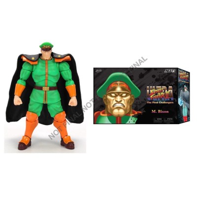 JADA TOYS ULTRA STREET FIGHTER II THE FINAL CHALLENGERS M. BISON DELUXE PVC 1/12 ACTION FIGURE