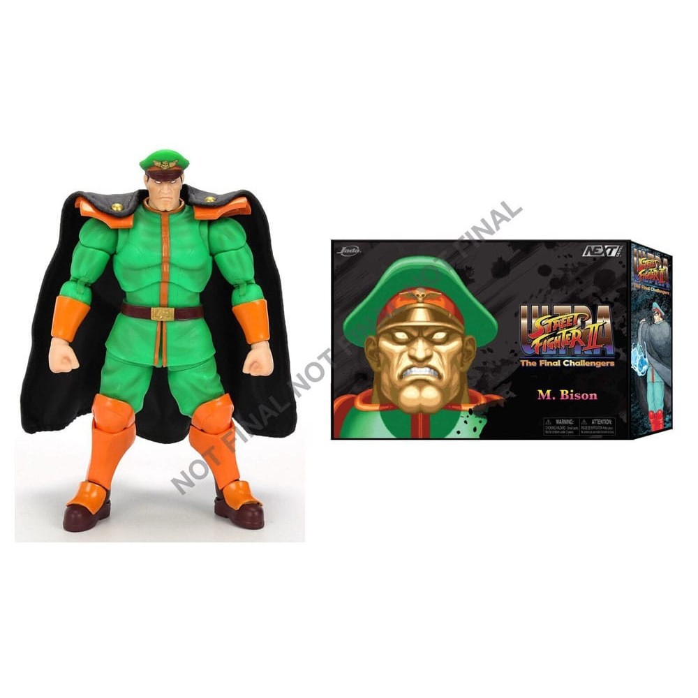 JADA TOYS ULTRA STREET FIGHTER II THE FINAL CHALLENGERS M. BISON DELUXE PVC 1/12 ACTION FIGURE