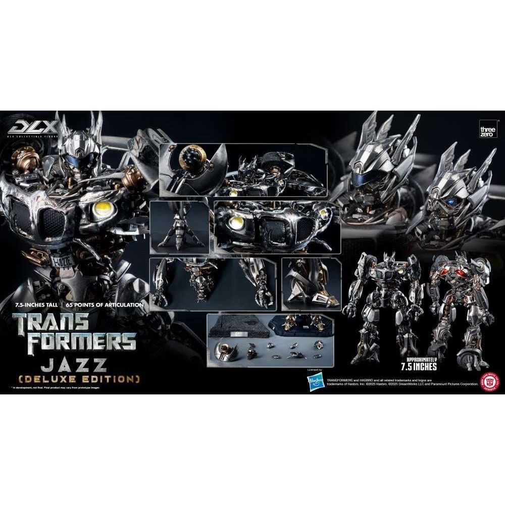 THREEZERO TRANSFORMERS DLX SERIES JAZZ DELUXE VER. ACTION FIGURE