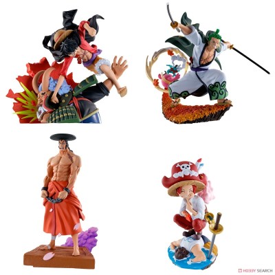 ONE PIECE LOGBOX WANOKUNI VOL.3 SET 4 MINI FIGURE MEGAHOUSE