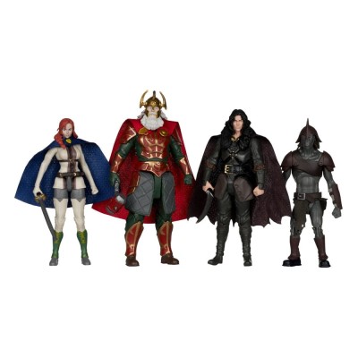 THE LORD OF THE RINGS THE WAR OF THE ROHIRRIM 4-PACK ACTION FIGURES MC FARLANE