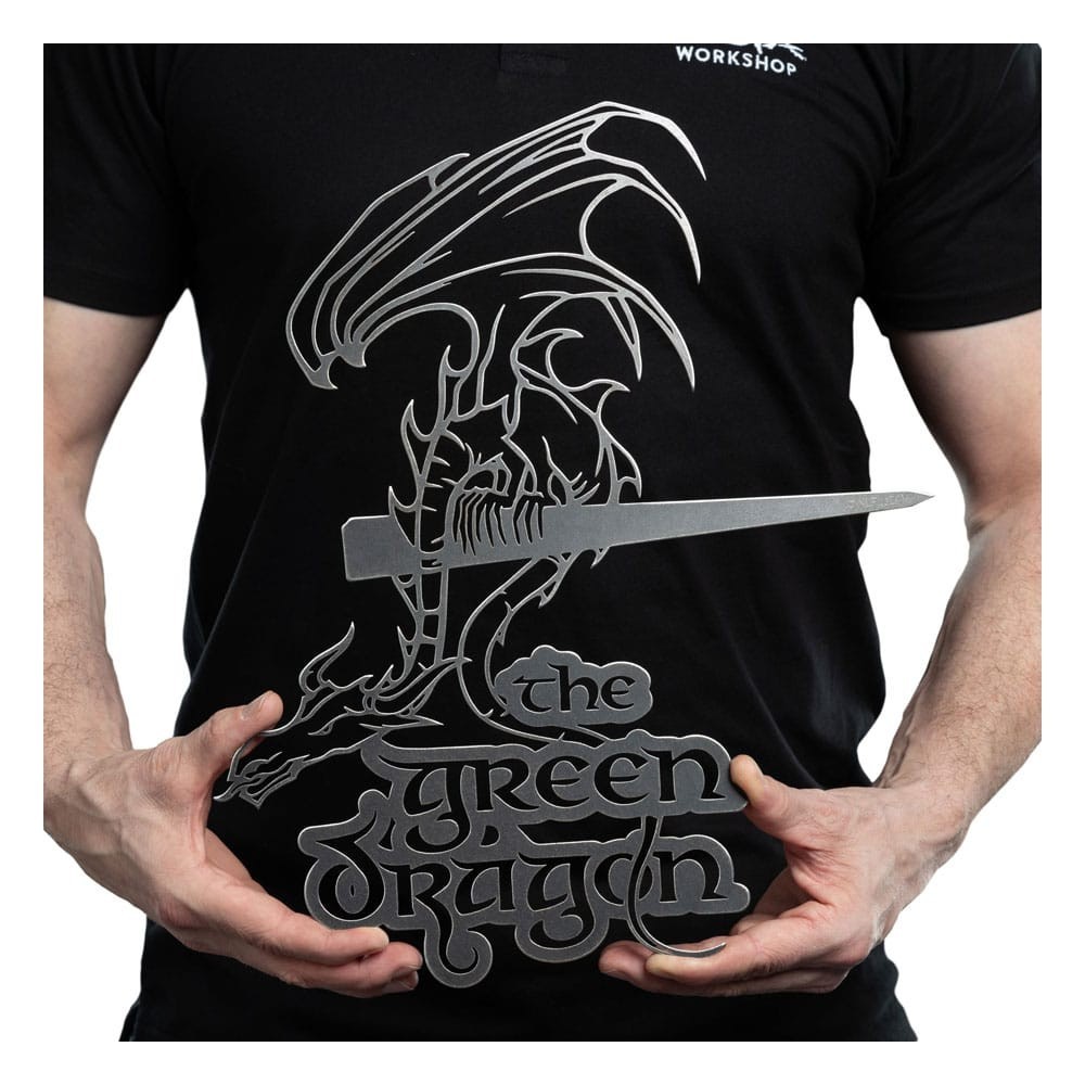 WETA THE LORD OF THE RINGS THE GREEN DRAGON METALBIRD SIGN
