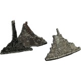 LORD OF THE RINGS MINAS TIRITH E MT. DOOM COLLECTORS PINS 2-PACK SPILLE WETA
